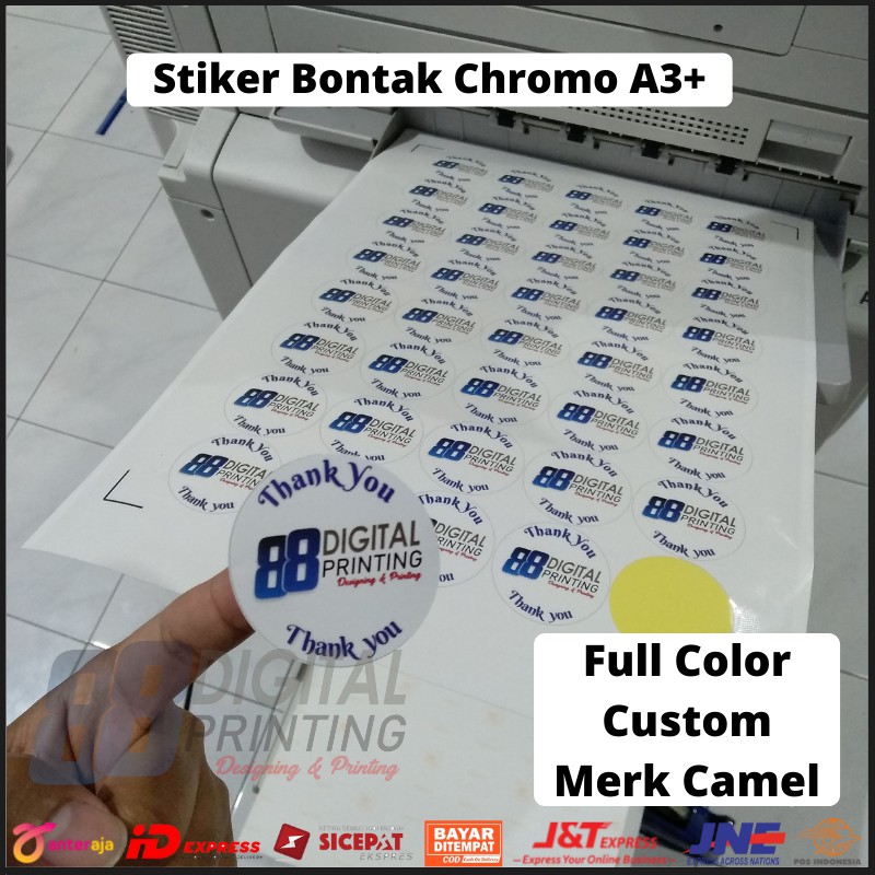 Jual Print Cut Cetak Sticker Bontak Chromo A Print Sticker