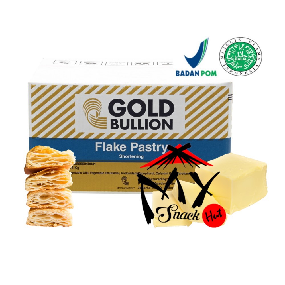 Jual KORVET SUPER 250GR GOLD BULLION FLAKE PASTRY KORSVET PUFF