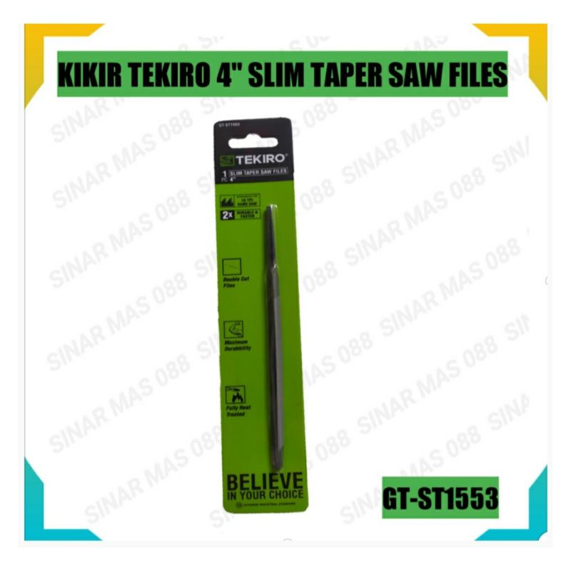 Jual KIKIR SEGITIGA 4 INCH TEKIRO KIKIR TEKIRO SLIM TAPER SAW FILES