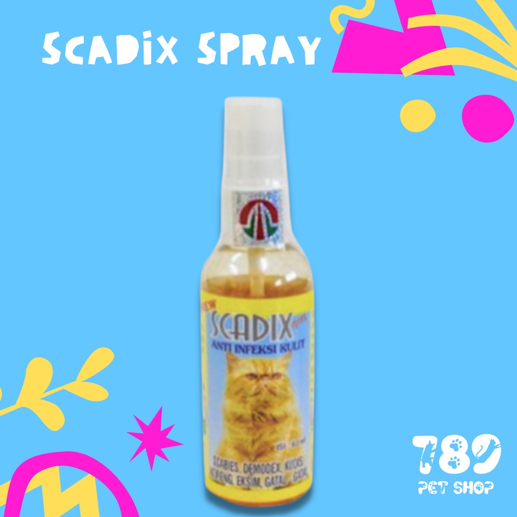 Jual Obat Scabies Scadix Spray Cat Obat Jamur Dan Scabies Kucing