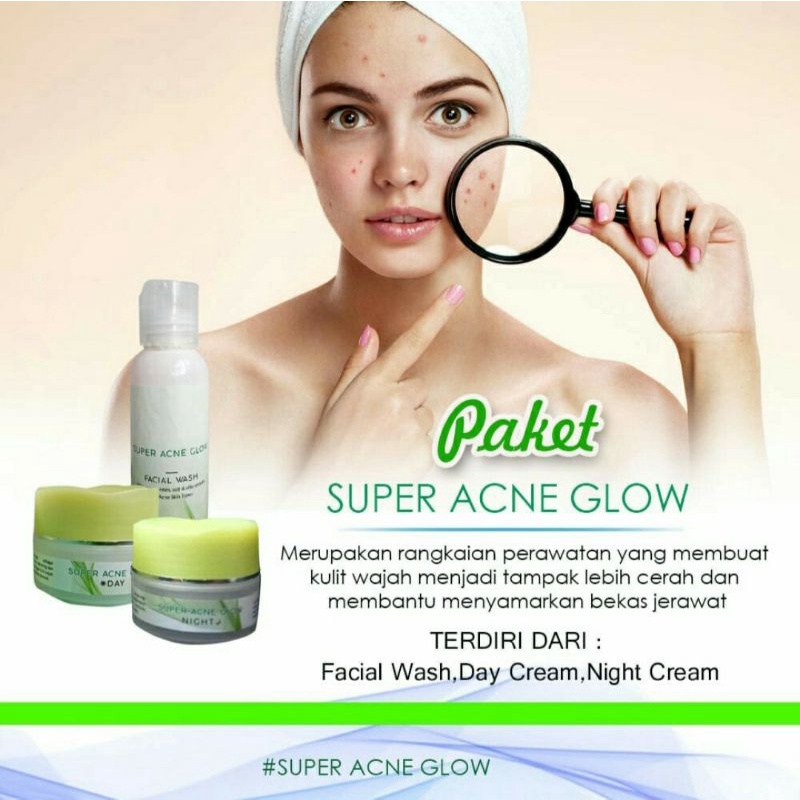 Jual PAKET SUPER ACNE GLOW GLOWING DAN ATASI JERAWAT Shopee Indonesia