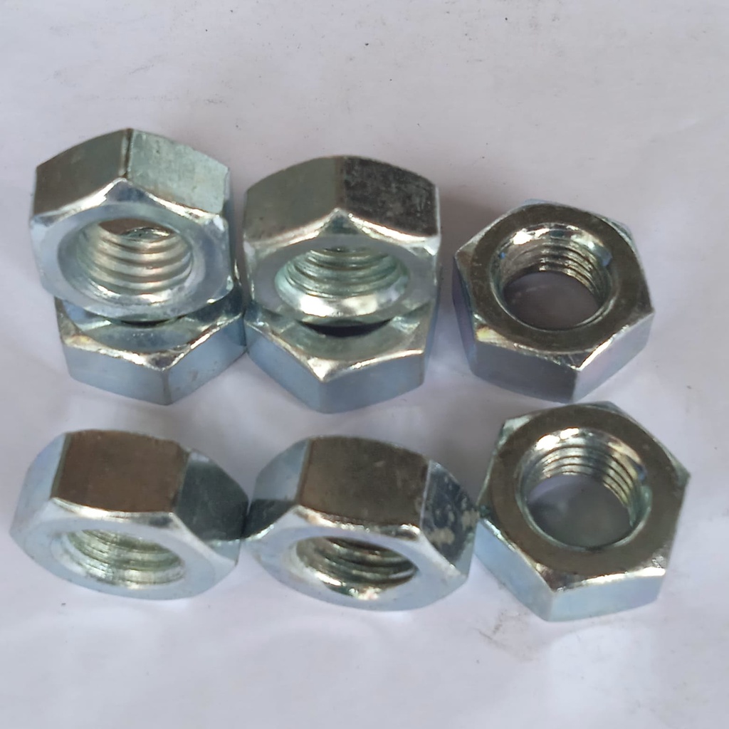 Jual MUR PUTIH M22 KUNCI 32 MUR HEX NUT 22 MM MUR GALVANIS M22 PITCH