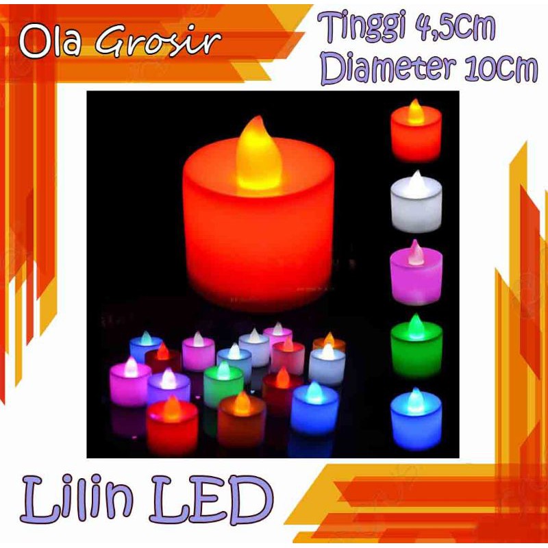 Jual Lilin Led Kelap Kelip Ganti Warna Lilin Elektrik Lilin Lampu Lilin