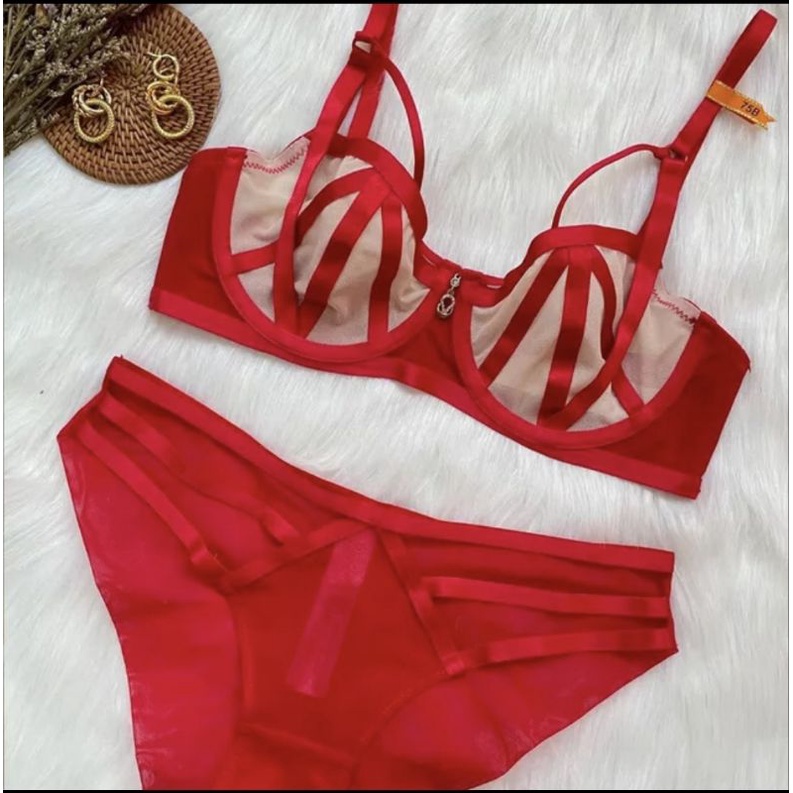 Jual Bra Set Lingerie Sexy Bellemyst Shopee Indonesia