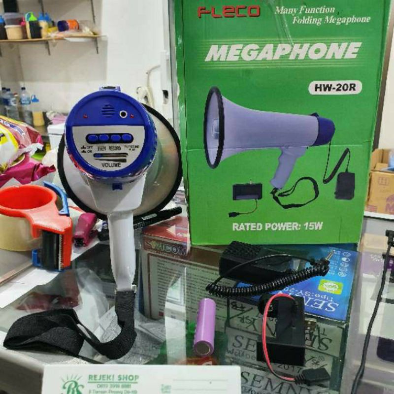 Jual COD Megaphone Atau Toa Besar Fleco Multifungsi HW 20R Toa Fleco