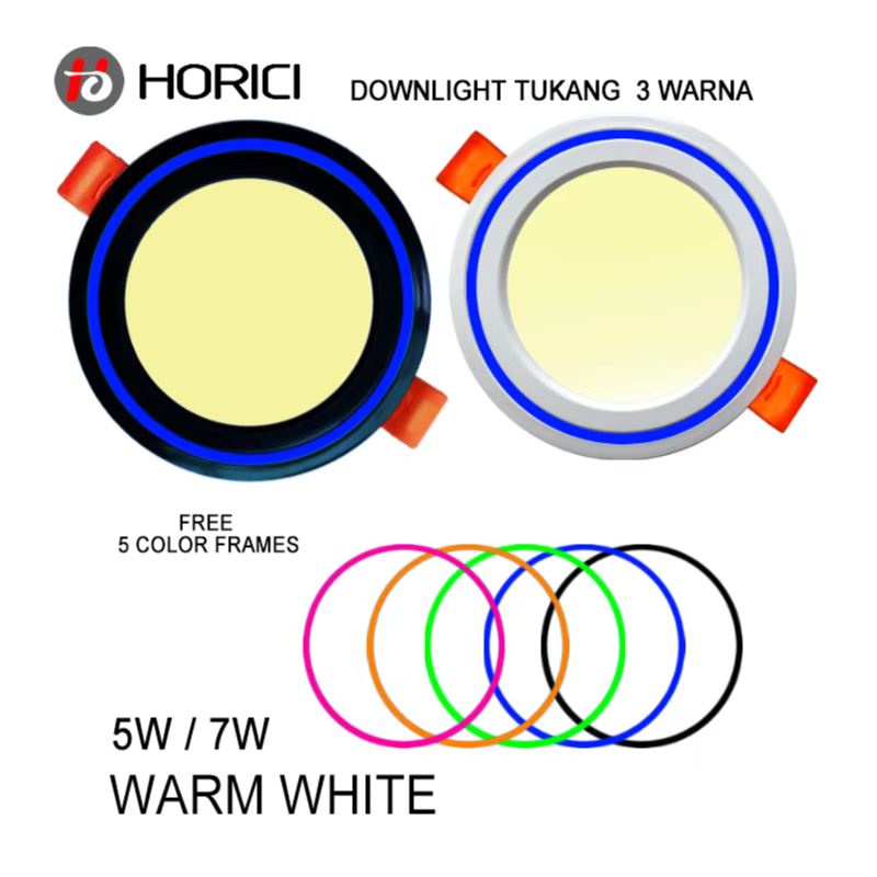 Jual Horici W W Lampu Downlight Led Plafon Nyala Ada Putih Warm