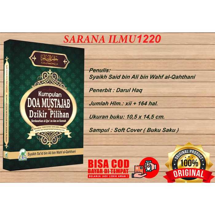 Jual Kumpulan Doa Mustajab Dan Dzikir Pilihan Hisnul Muslim DARUL