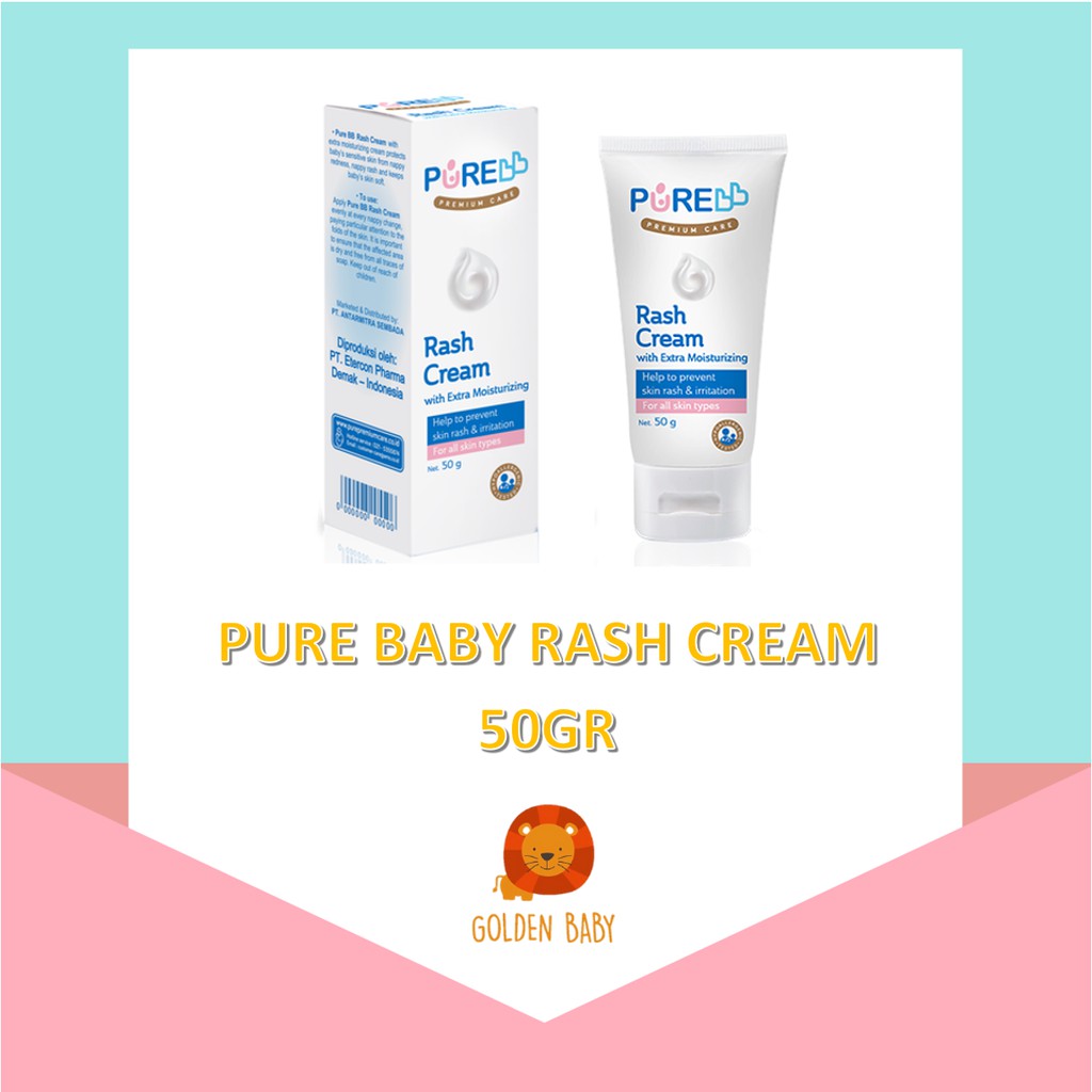 Jual Pure Bb Baby Rash Cream Gr Krim Anti Ruam Bayi Gr Shopee