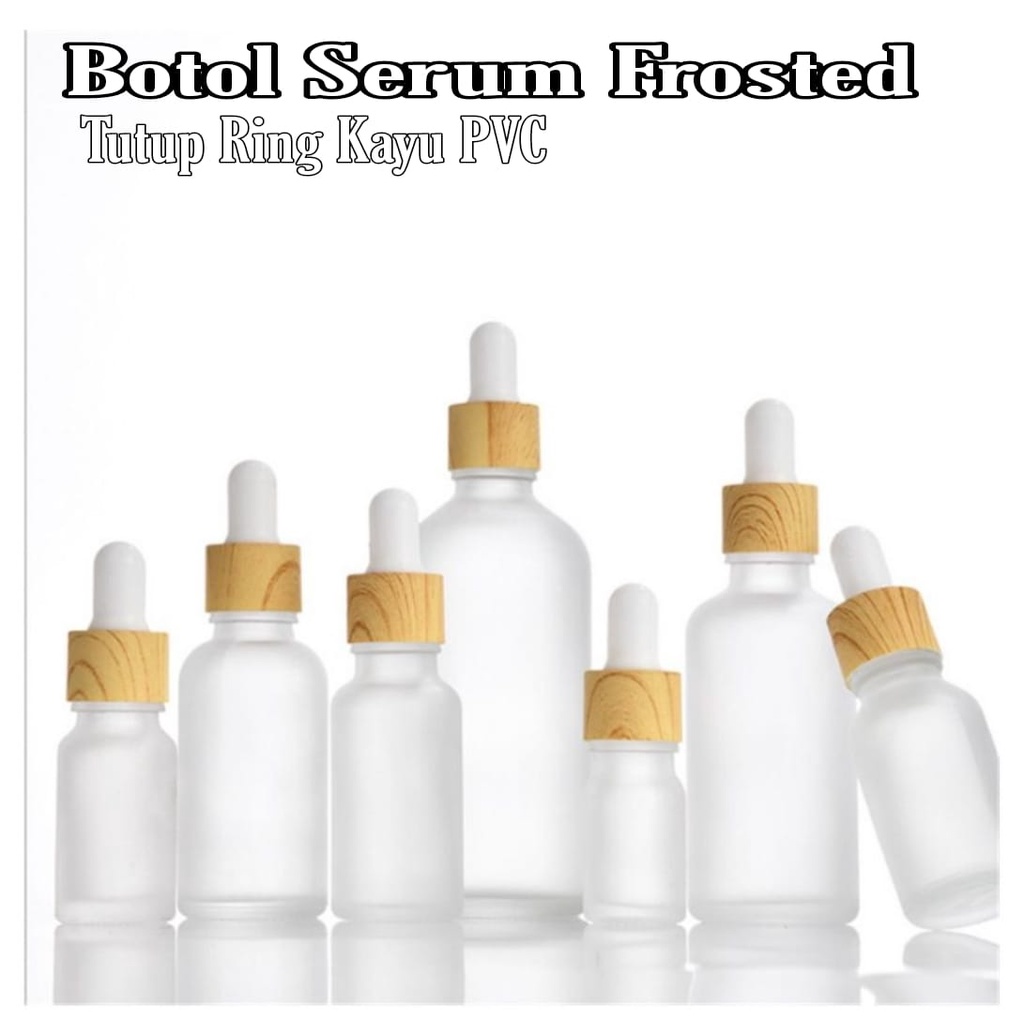 Jual Botol Serum 10ml Botol Kosmetik Kecantikan Kaca Buram Doff Frosted