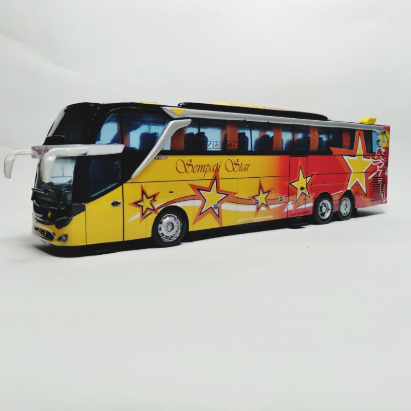 Jual MINIATUR BUS SEMPATI STAR TRONTON JB3 FULL INTERIOE Shopee Indonesia