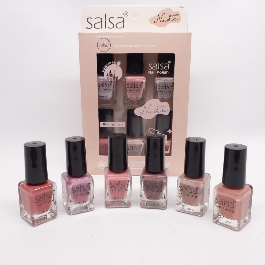 Jual CHAROZA SALSA Nail Polish Nude Series Series ECER