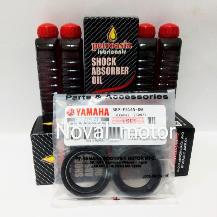 Jual HG00IE Seal Shock Depan Vixion Scorpio R15 Abu Oli