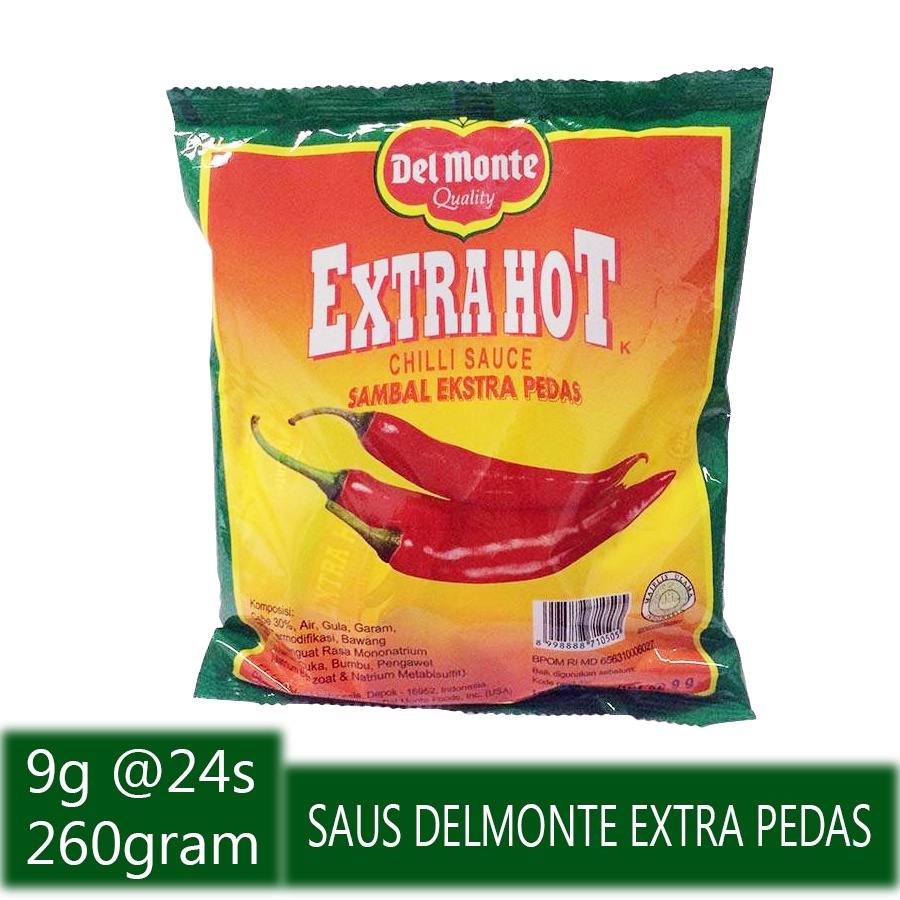 Jual DEL MONTE SAUS SAMBAL EXTRA HOT TOMAT SACHET Shopee Indonesia