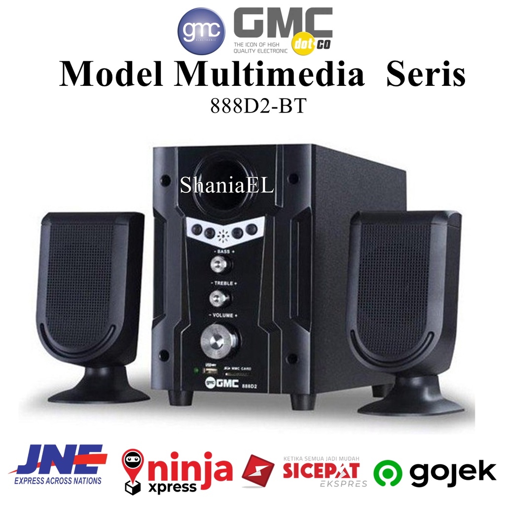 Jual Speaker Aktif GMC 888D2 Audio Multimedia 2 1 Super Woofer