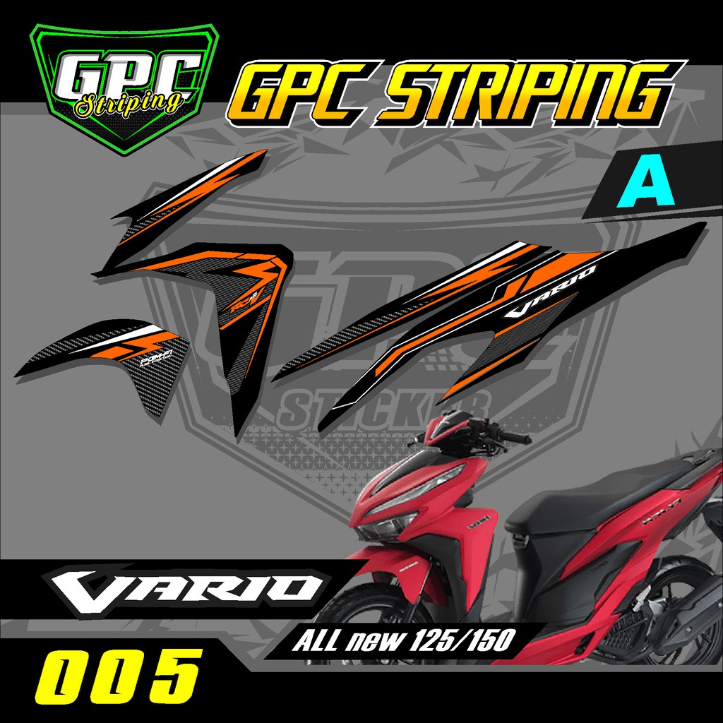 Jual Stiker Striping Variasi Lis Semifull Vario 125 150 New 2018 2019