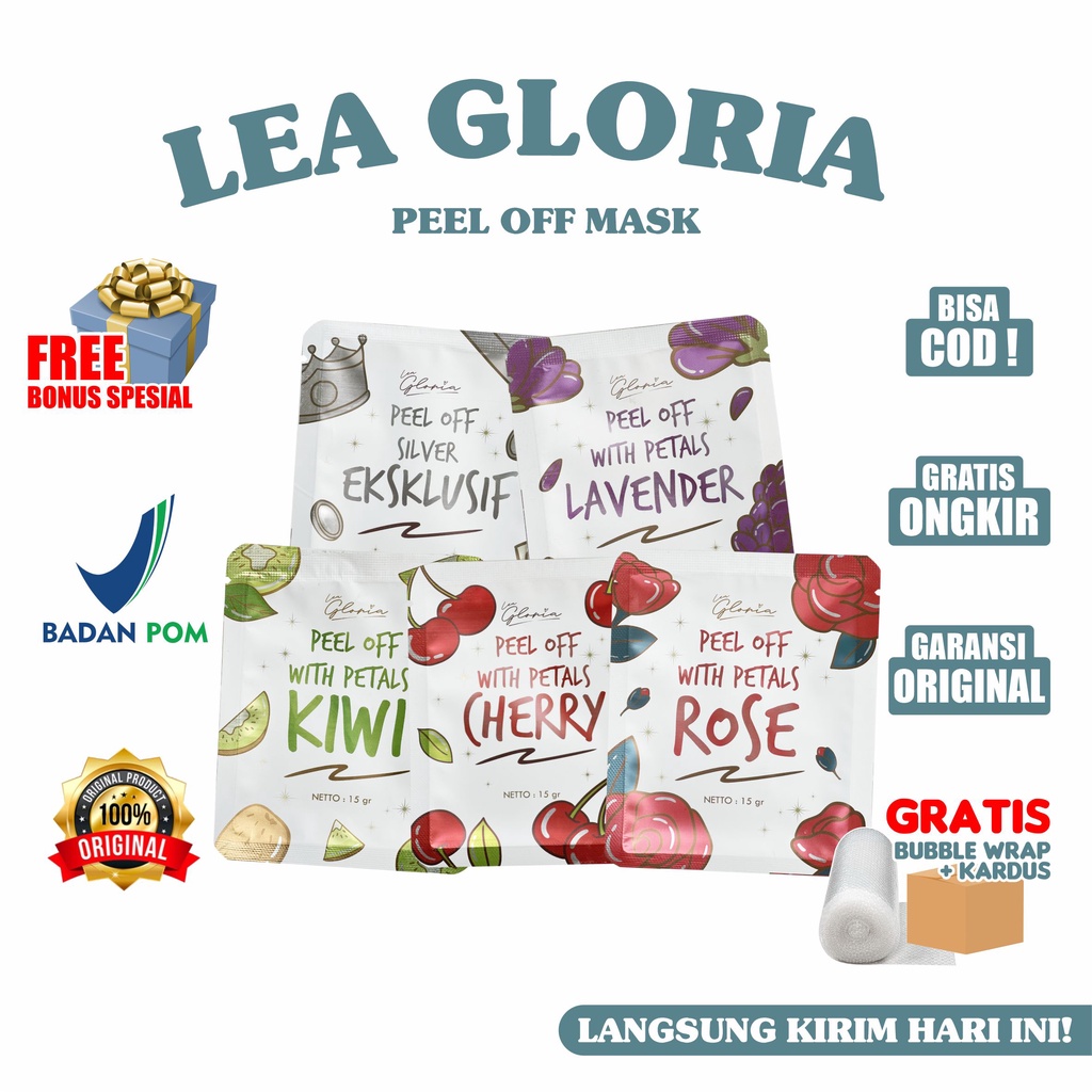 Jual Peel Off Mask By Lea Gloria Masker Gr Bpom Original Shopee