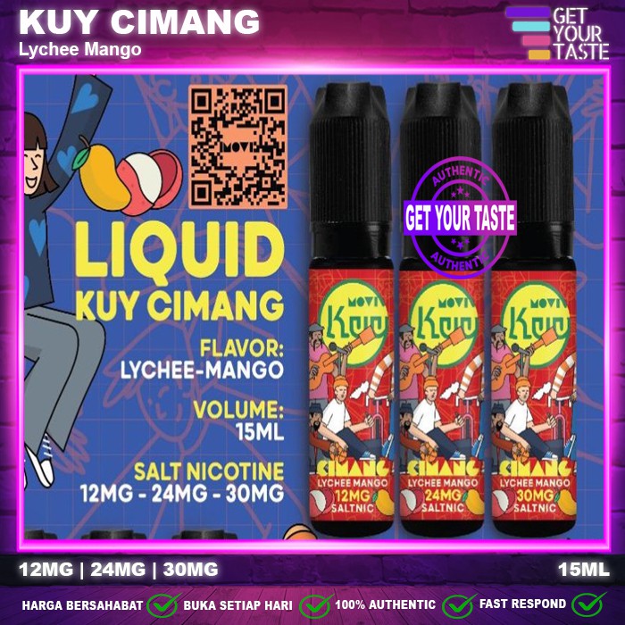 Jual Liquid Kuy Cimang Lychee Mango Salt Nic 15ML By MOVI Shopee