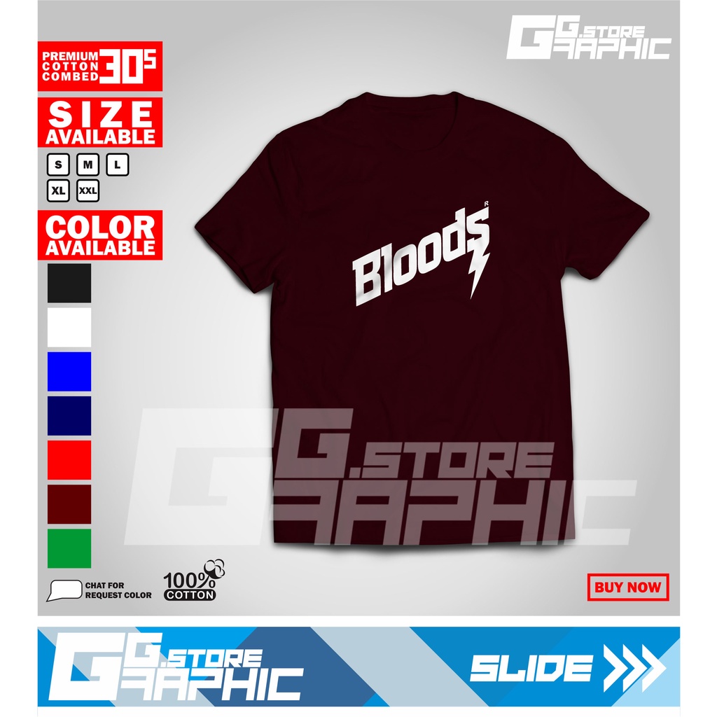 Jual Kaos Bloods Murah Berkualitas Shopee Indonesia