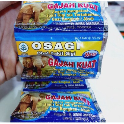 Jual Obat Osagi Gajah Kuat Untuk Sakit Gigi Gusi Bengkak Shopee