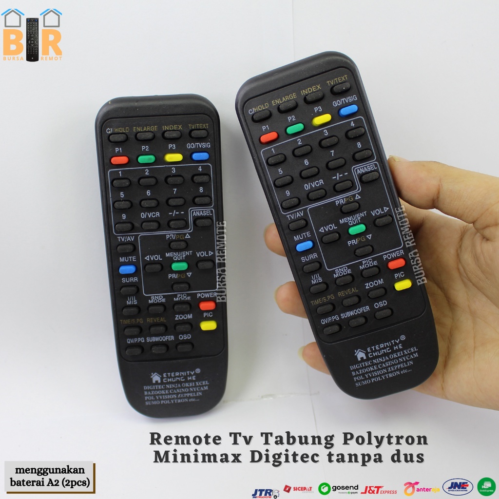 Jual Remot Remote Tv Tabung Polytron Minimax Digitec Tanpa Dus Langsung