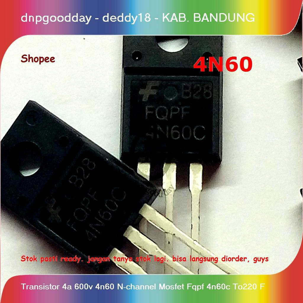 Jual Transistor 4a 600v 4n60 N Channel Mosfet Fqpf 4n60c Shopee Indonesia