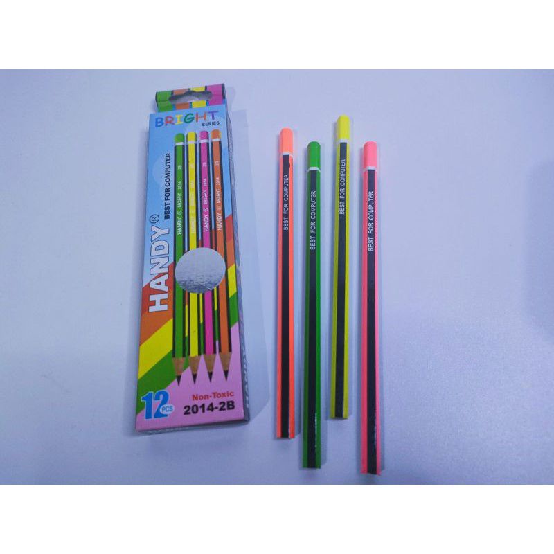 Jual Pensil 2B Pensil Handy Bright 1 Pack Shopee Indonesia