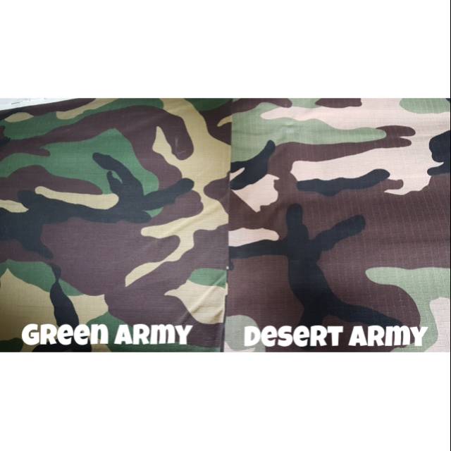 Jual Bahan Kain Ripstop TR Tebal Loreng Army TNI ABRI Premium Quality