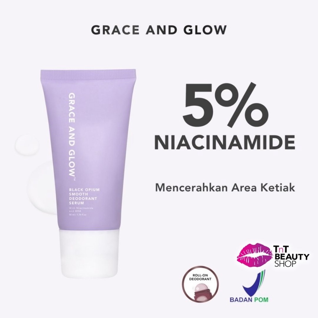 Jual Grace And Glow Black Opium Bright And Smooth Deodorant Serum 50ml