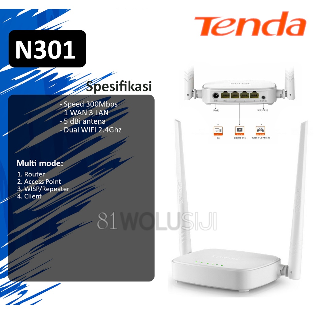 Jual Tenda N Wireless Wifi Router Mbps Wisp Support Shopee