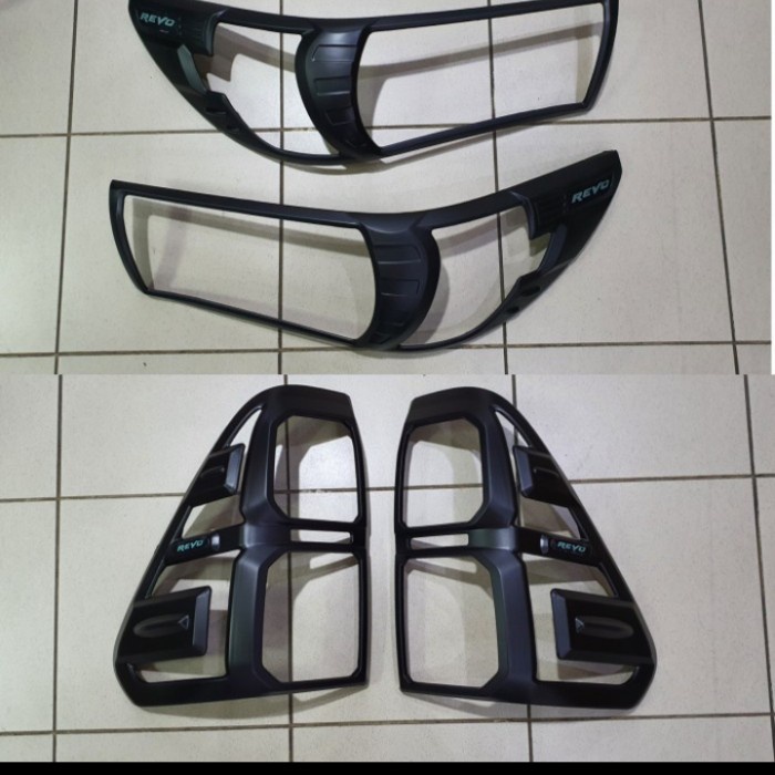 Jual Paket Garnish List Cover Lampu Depan Belakang All New Hilux