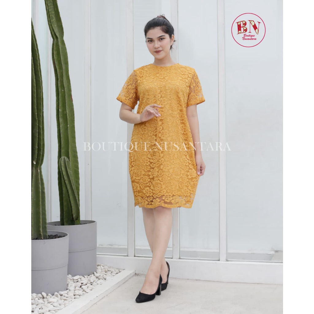 Jual Outfit Ottd Keren Bagus Populer Midi Dress Code Brokat Natal