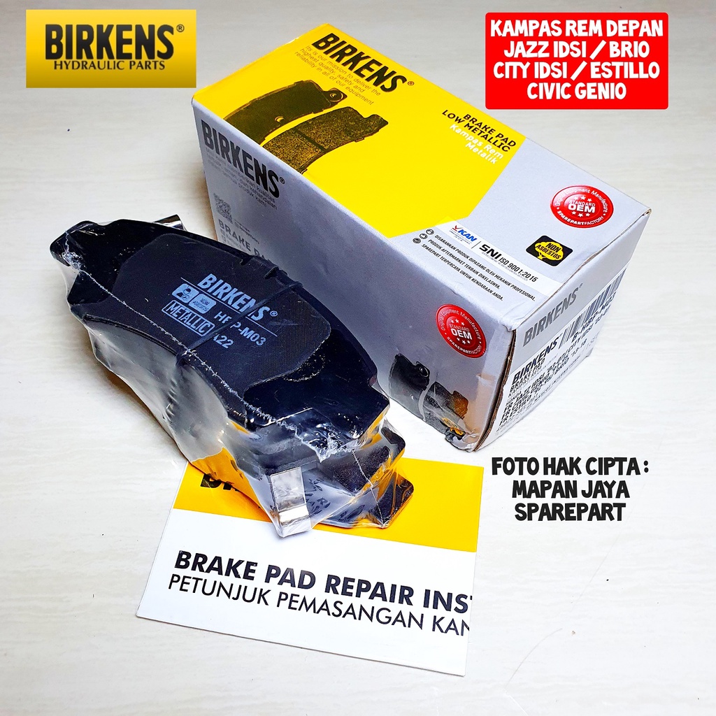 Jual BRAKE PAD KAMPAS REM DEPAN BRIO JAZZ IDSI CITY IDSI