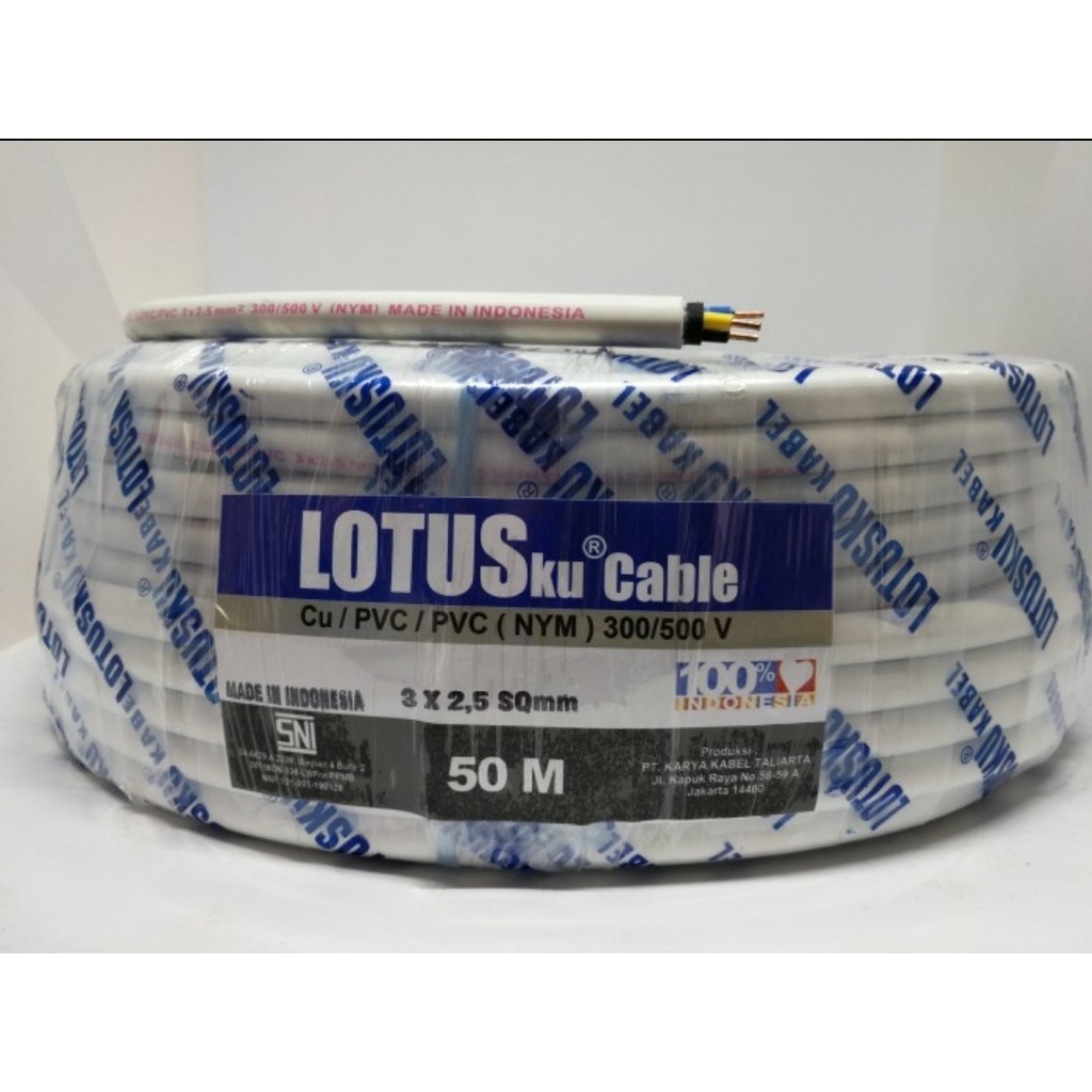 Jual KABEL LISTRIK TEMBAGA LOTUSku KAWAT NYM Shopee Indonesia