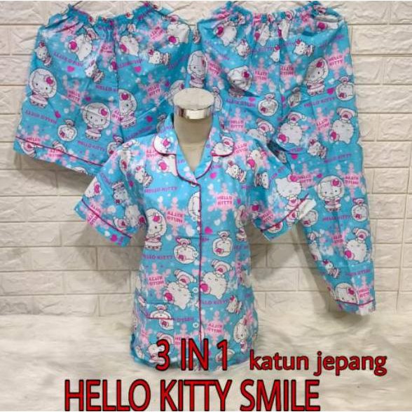 Jual Piyama Baju Tidur In Wanita Dewasa Motif Starmoon Keropi Hello