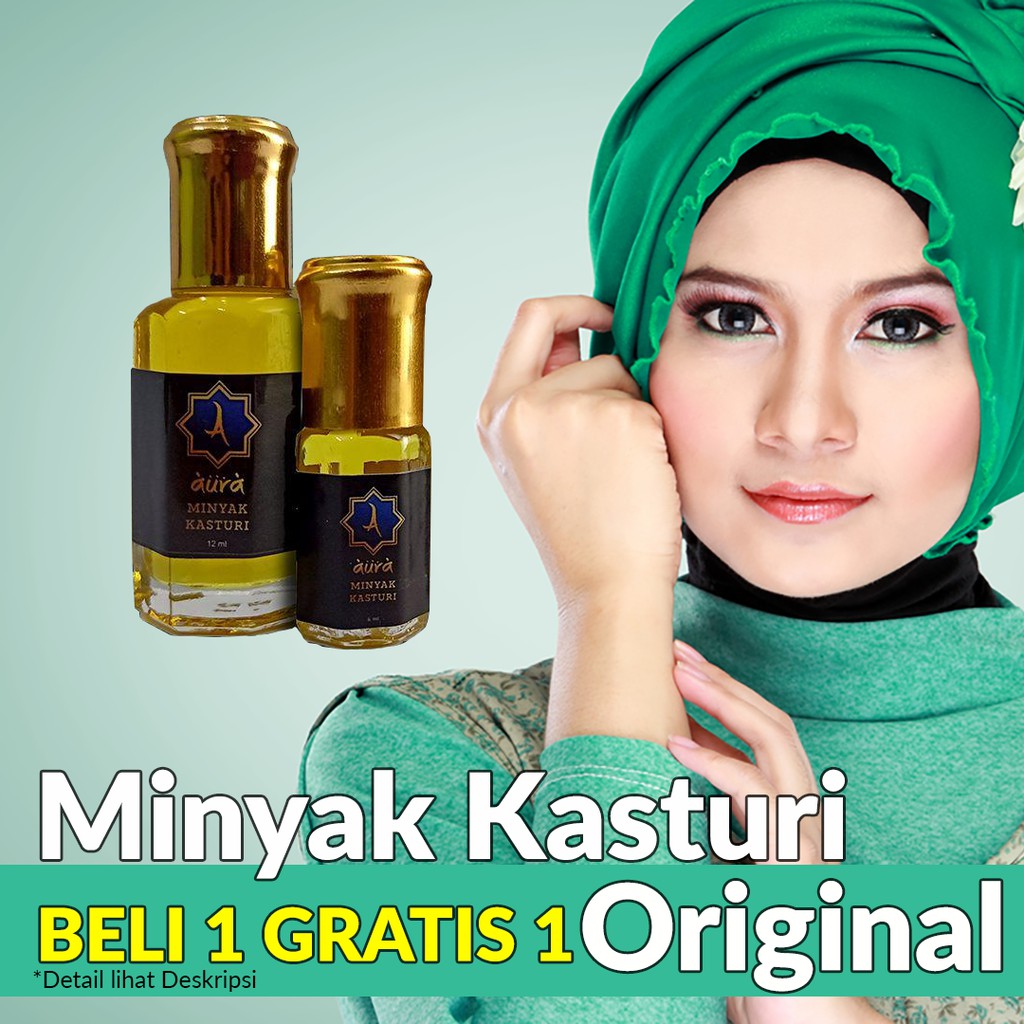 Jual Kasturi Aura Parfum Minyak Wangi Asli Halal Original Non Alkohol