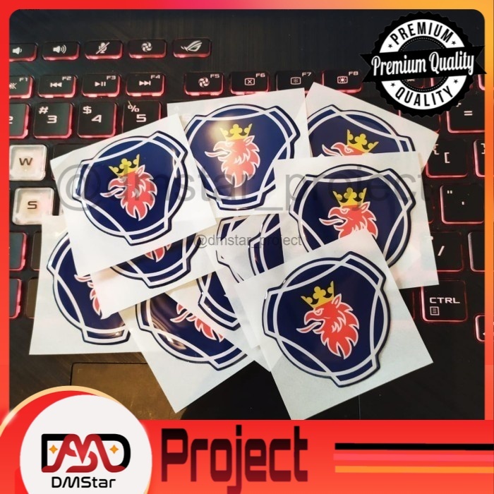 Jual DMSTAR LOGO SCANIA STIKER EMBLEM LENTUR TIMBUL STIKER 3D STICKER