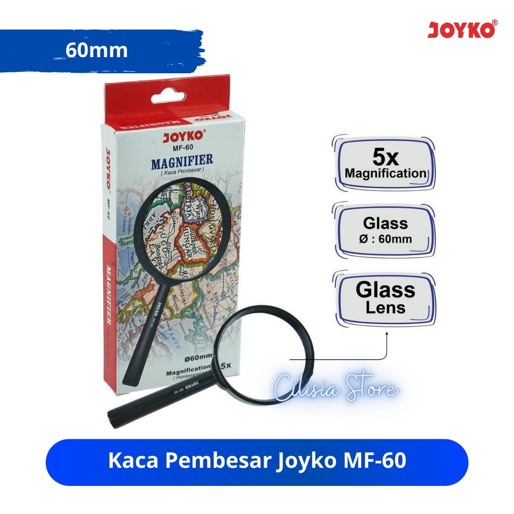 Jual Kaca Pembesar Lup Magnifier Joyko MF 60 Lup Diameter 60mm