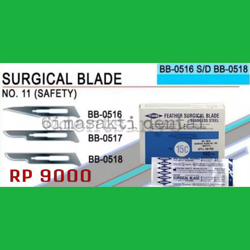 Jual DENTAL SURGICAL BLADE BISTURI PISAU BEDAH Shopee Indonesia