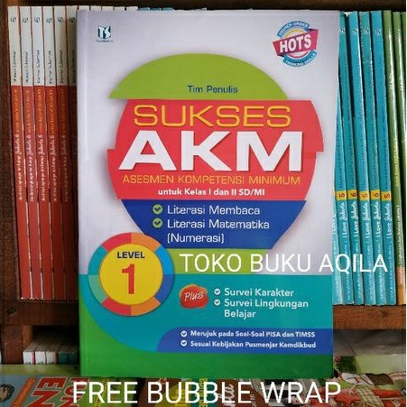 Jual Buku Sukses Akm Level 1 Untuk Kelas 1 Dan 2 SD Asesmen Tiga