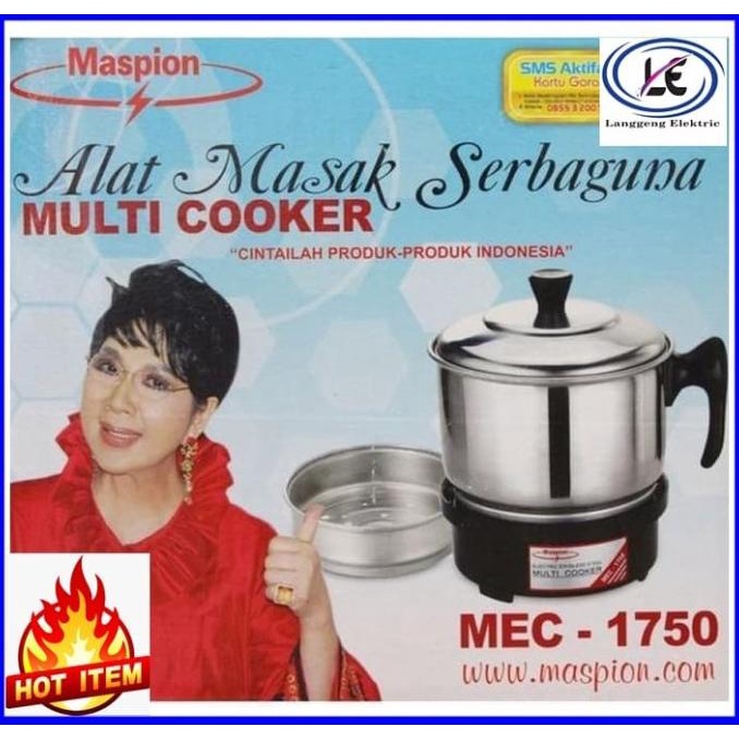 Jual Alat Masak Serbaguna Multi Cooker Listrik Maspion Mec 1750 Barang