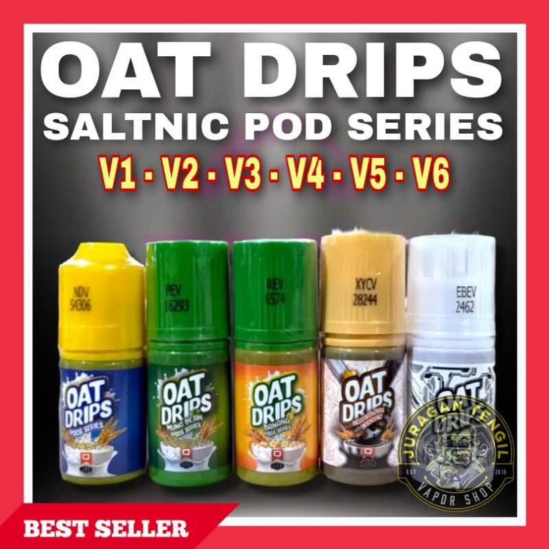 Jual AN LIQUID OAT DRIPS SALTNIC POD SERIES SALT NIC V1 V2 V3 V4 V5 V6