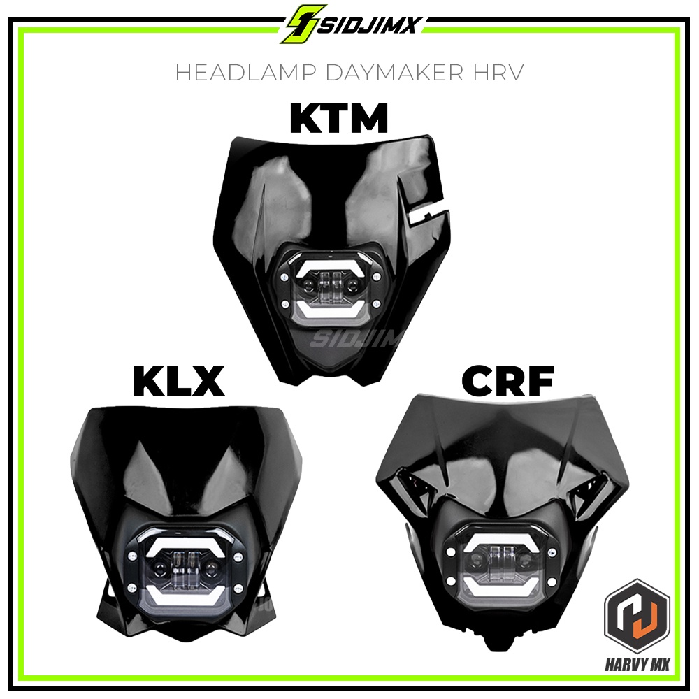 Jual Headlamp Reflektor LED DAYMAKER HRV Lampu Depan KLX 150 L Bigfoot