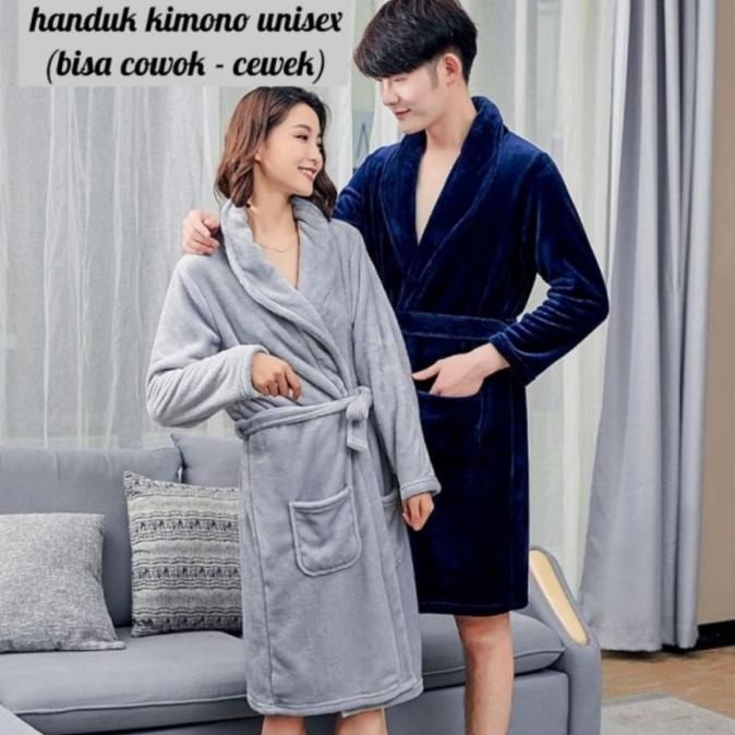 Jual HANDUK KIMONO DEWASA WANITA PRIA BAHAN TEBAL SOFT IMPORT