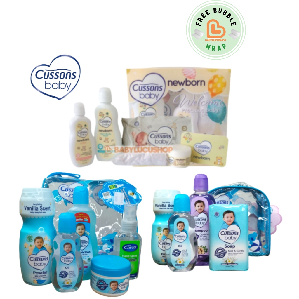 Jual Cussons Baby Gift Bag Set MINI Dan Medium L Newborn Gift Pack Set