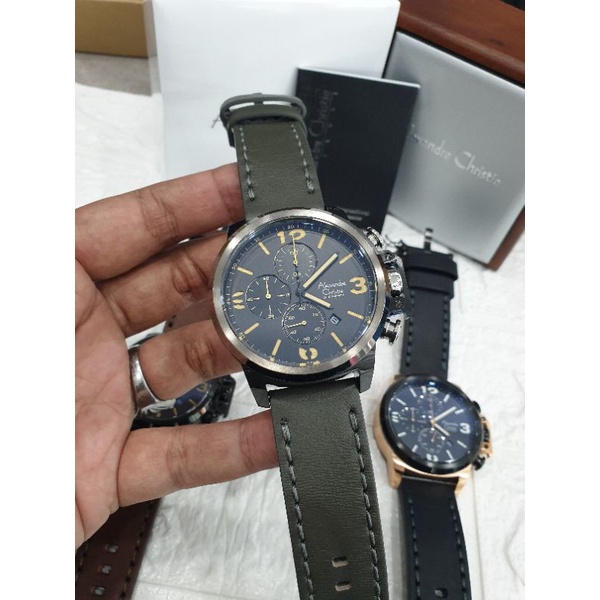 Jual Jam Tangan Alexander Christie Ac Analog Tali Kulit Mesin