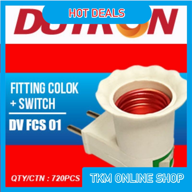 Jual Fitting Colok Saklar Fiting Colok Switch Dutron Dv Fcs Grosir