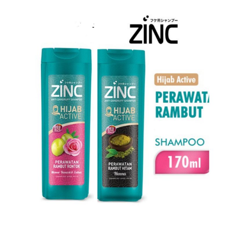 Jual Zinc Shampoo Sampo Hijab Active Anti Ketombe Anti Dandruff Ml