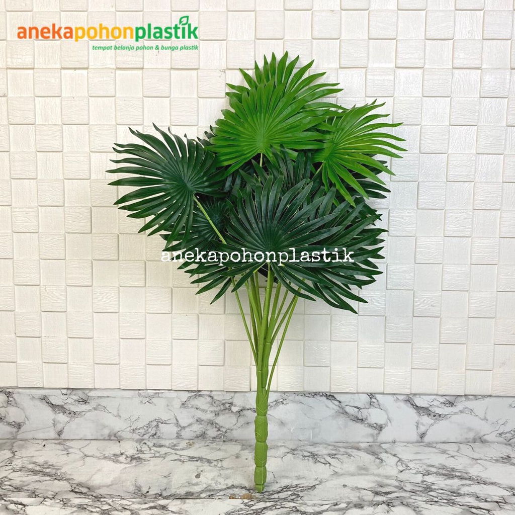 Jual Daun Hias Palem Kipas Sadeng X Semi Latex Artificial Dekorasi