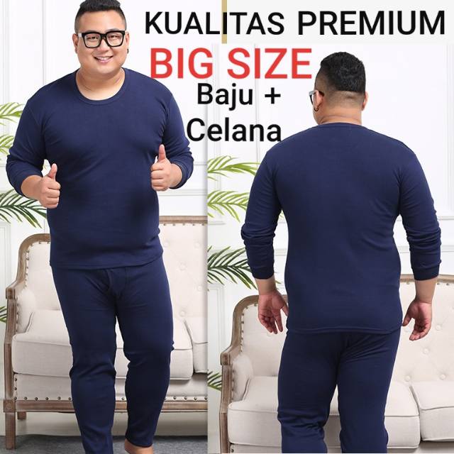 Jual Long John Pria Baju Musim Dingin Big Size Shopee Indonesia