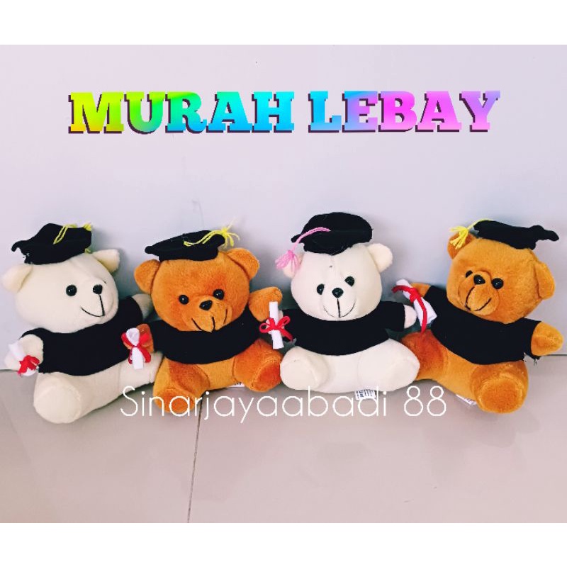 Jual Termurah Boneka Wisuda Teddy Bear Toga Cm Bisa Cod Shopee